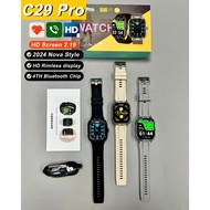 C29 Pro Smart Watch 2.19 inches Full Touch Screen Color Double strap Bluetooth Fitness Tracker Call 