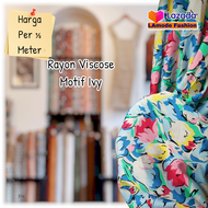 Kain Rayon Viscose Motif Ivy