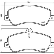 BENZ GLK Pad X204 Brake Pad Front Wheel 4 Pieces GLK300 GLK350 GLK220