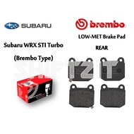 Brembo Rear Brake Pads - Subaru WRX STI Turbo Brembo Type