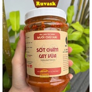 Muối Chú Hải Cay Vừa Siêu Cay Hũ 500g - Muối Tây Ninh Muối Chấm Hải Sản Trái Cây Hoa Quả Bánh Tráng 