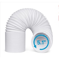 Air Conditioner Hose Portable Exhaust Vent with 5.1"/5.9" Diameter - 1.5M/2M/3M portable aircon hose Duct Extension Pipe Telescopic Flexible Air Conditioner Exhaust Hose Accessories Vent Hose for Mobile Air Conditioning