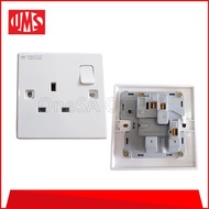 UMS PVC SWITCH SOCKET OUTLET, 13A, (SP2913A)