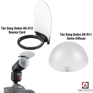 Godox AK-R12 Bounce Card + AK-R11 Dome Diffuser Combo