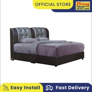 KLSB 5' Katil Queen Divan (Divan Queen Bed)/Katil/Bed/Divan Katil Kulit PVC/Bed Frame/Base&Headboard