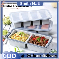 Silicone Food Storage Containers Portable Lunch Boxbento for Kids & Oven Safe (-40 C~230 C) BPA-Free
