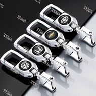 พวงกุญแจโลหะ ZR สำหรับรถยนต์สามารถหมุนได้ ° พวงกุญแจสากลป้องกันการสูญหายโซ่ล็อคตัวเลือกมีหลากหลายรุ่น