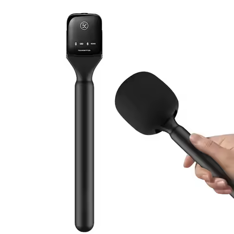 1Set Wireless Handheld Interview Microphone Adapter With Windshield Foam For Rode Wireless GO II Com