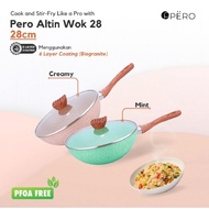 Pero Cookware Non-Stick Frying Pan | Pero Wokpan Frying Pan With Steamer 32 | Pero Non-Stick Pan | P