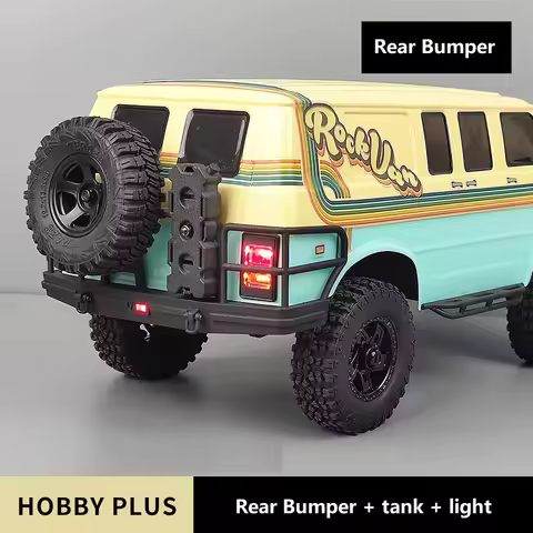 Hobby Plus 1/18 ROCK VAN RC Truck Upgrade Parts Pedal Rear Bumper Luggage Rack