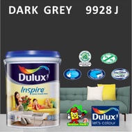 9928J DARK GREY ( 5L ) DULUX INSPIRE INTERIOR SMOOTH SHEEN PAINT