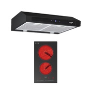 ชุดครัว KITCHEN STUDIO เครื่องดูดควันมาตรฐาน KSHD-60SD-19A-BK และ เตาเซรามิคไฟฟ้า KSHB-30-C-2Z-7I