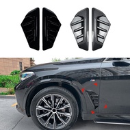 สติกเกอร์ตกแต่งภายนอกรถยนต์ BMW X5 G05 LCI M Sport 2023 ลายแผ่นใบไม้ ช่องแอร์ สำหรับด้านคนขับ ทำจากพ