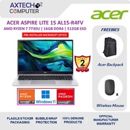Acer Aspire Lite 15 AL15-42P-R4FV 15.6" FHD Laptop Pure Silver ( R7-7730U, 16GB, 512GB SSD, ATI, W11
