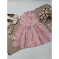 Marsha &amp; Marsha Dress Anak Perempuan Baju Pesta Brokat Pink Tassel
