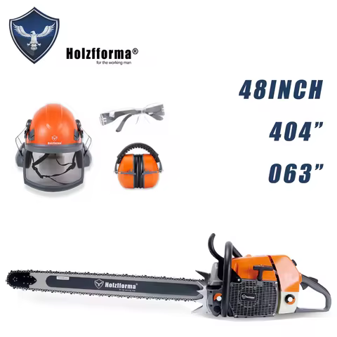 Farmertec 122ccG888 Chainsaw .404 .063 48inch Bar and Chain Glasses Hard Hat Headband