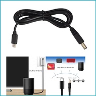 Utake Type C to DC Power Cable USB-C Plug to DC 5 5 x 2 1mm Male 5V Charging Cable for Router Laptop