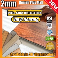 【2MM】 Vinyl Flooring Waterproof Self Adhesive Vinyl Floor Sticker Lantai Vinyl Pelekat Waterproof La