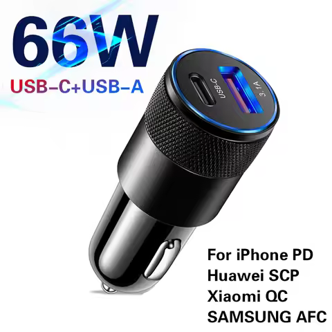 2024 Car Charger Quick Charge 3.0 Type C Fast for Audi A6 B8 A6L Q5 8R A4 C7 B9 A7 BT