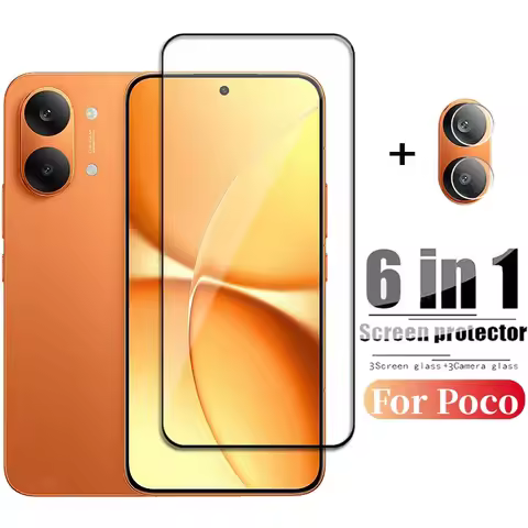 6in1 Glass For Poco X8 Pro Max Full Cover Tempered Glass Poco X8 Pro Max Screen Protector HD Phone L