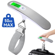 Digital Luggage Weight Scale 50kg/110lb Backlit LCD Display Handheld Weight Scale Travel bag Timbang