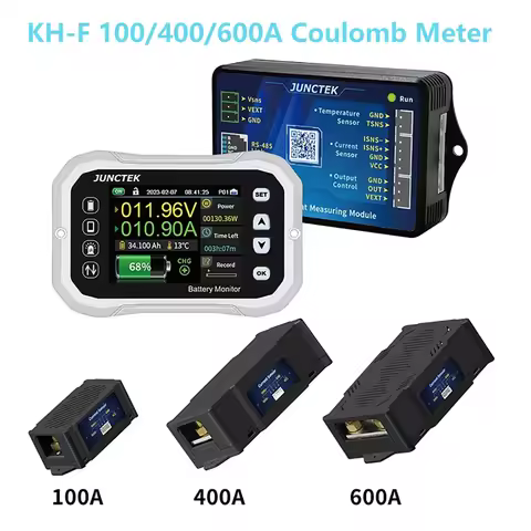KH-F Series Battery Capacity Monitor Coulomb Meter DC 0-120V 100A 400A 600A Voltage Current Power Te