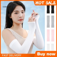 KDCOD* Sunblock Arm Sleeves Ice Silk Arm Sleeves Sun Protection Arm Sleeves for Outdoor Activities C