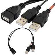 USB2 USB2.0 Cable Y-Type Cable One-to-Two Cable USB2.0 AF/2 * AM One-to-two Male Two-wire