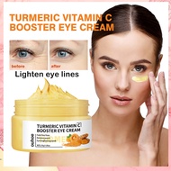 Turmeric Vitamin C Eye Cream Fades Fine Lines Whitening Brightening Moisturizing Hydrating Firmness Anti Aging Anti Wrinkle Anti Dark Circles Remove Puffiness Eye Bags Eye Care 30g