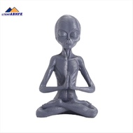 LtehfAlien Ornaments Desk Topper Yoga Meditation Statue  Figurine Statue  Shelf Sitters Meditation G