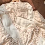 Himeka Vintage - Mariposa Dress (special pattern) - Vintage Dress - Cottagecore Coquette Dress - Flo