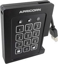 Apricorn 4TB Aegis Padlock SSD 256-Bit, FIPS 140-2 Level 2 Validated Ruggedized USB 3.0 Encrypted Ex