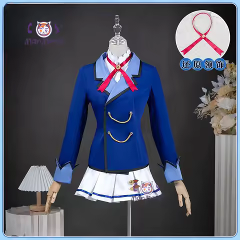Anime Aikatsu!Hoshimiya Ichigo Nijino Yume Cosplay costume Campus JK shirt tie skirt accessories cut