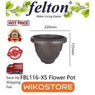 Hot Sales 🔥🔥🔥 [Wikostore] Felton FBL116 Flower Pot  9''Dia x 6''H (XS)