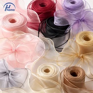 4CM Organza Ribbon Roll 10Yards Reben Riben Gift Wrapping Birthday Decor