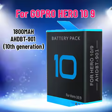 1800MAH for GOPRO HERO 10 Camera Battery for GOPRO 10/9 Fully Decoded Battery, Sports Camera Accesso