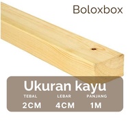 1 meter/ wood trim 2x4cm quality teak wood trim