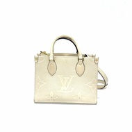 Louis Vuitton lv 奶油色 onthego 小號 肩背包
