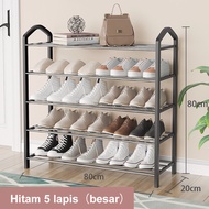 LG Rak Sandal 4 Susun dan 5 Susun Rak Sepatu Serbaguna Bahan Plastik & Besi