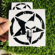 PUNISHET ARMY STICKER CUTTING STICKER