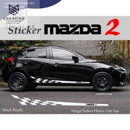 STIKER CUTTING MOBIL STIKER STRIPING LIS VARIASI MOBIL sticker mazda 2 aksesories mazda 2