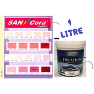 1LITER SANCORA I-WEATHER FOR EXTERIOR / WEATHER PAINT / CAT AIR LUAR