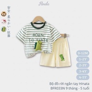 Hinata BFR033N Babyshort sleeve Set with Super Cute 3D Stuffed Animals - Soft and Cool Cotton (9M-5Y