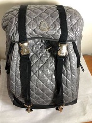 Moncler 灰色 小羊皮 後背包/限量色