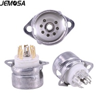 10PCS 7Pin Tube Socket Ceramic With Aluminum Shield For EC92 6H2 EZZ91 6X4 EZ90 6Z4 EF95 6AU6 6J4 6A