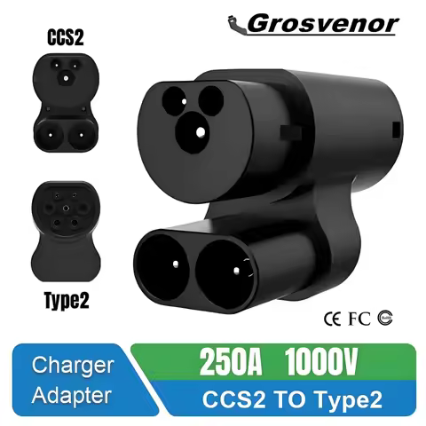 CCS2 to Type2 Tesla EV Charging Adapter CCS Combo 2 EV Charger Convertor for Model S/X Electric Vehi