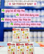 Sắt Siro Ferrolip Baby Vị Đào Thơm Ngon Cho Bé Lọ 30 ML.Ferrolip Baby là lựa chọn h àng đ ầu giúp ng
