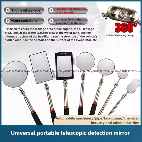 Auto repair universal inspection mirror, telescopic inspection , point, rearview mirror, endoscope, 