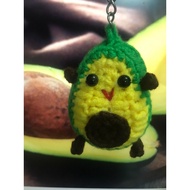 WOOL AVOCADO KEYCHAIN (HANDMADE)