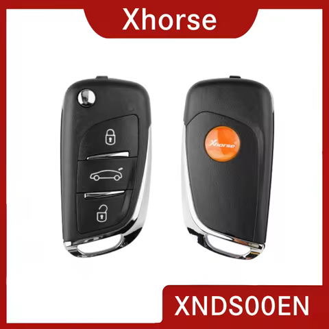 2026 Xhorse Key XNDS00EN Wireless Remote Car Keys DS Flip 3 Buttons Compatible KEYTOOL PLUS/MAX PRO/